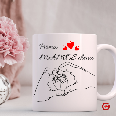 Puodelis "Pirma mamos diena"