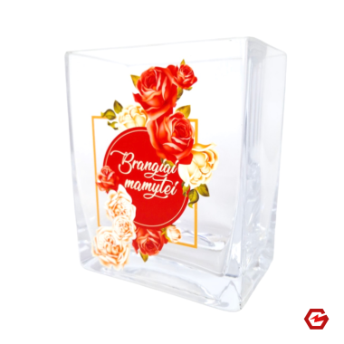  Stiklinė vaza "Mamai"