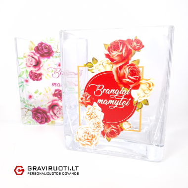  Stiklinė vaza "Mamai"