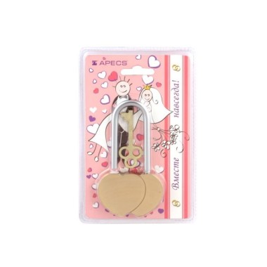 Meilės spyna su graviravimu