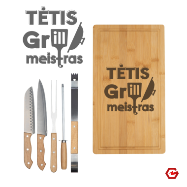 Kepsnių įrankiai "TĖTIS GRILL MEISTRAS"
