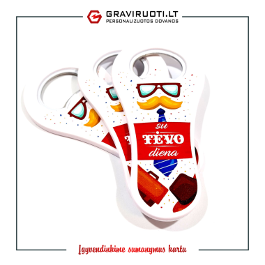 Atidarytuvas - magnetas „Su Tėčio diena“ V