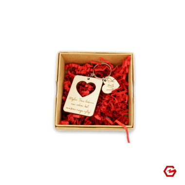 Raktų pakabukas "Myliu tave labiau"