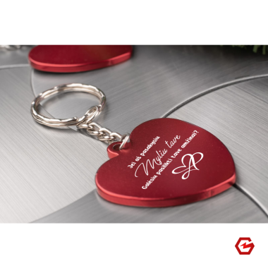 Raktų pakabukas "PASILIKSIU TAVE"