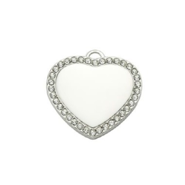 Pakabukas "Širdis" su akmenėliais