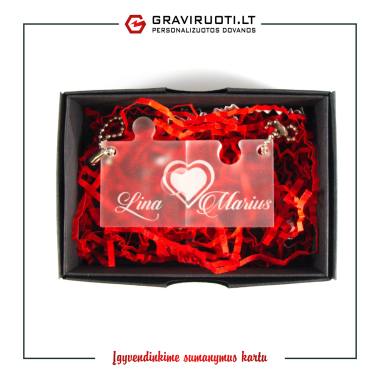 Dviejų dalių raktų pakabukas " Dėlionė" Dviejų dalių raktų pakabukas " Dėlionė"