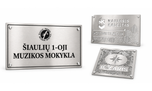 Nerūdijančio plieno iškabos – ilgaamžis sprendimas jūsų įvaizdžiui