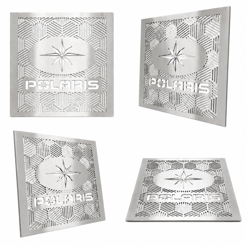 Nerūdijančio plieno iškaba (0,2x50x50 cm)