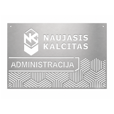 Nerūdijančio plieno iškaba (0,3x70x50 cm)