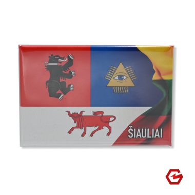 Magnetukas „Šiauliai“  ir trispalvė