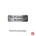 Nerūdijančio plieno lentelė 30x10 mm Nerūdijančio plieno lentelė 30x10 mm