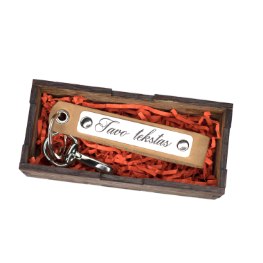 Raktų pakabukas (šviesiai ruda) Raktų pakabukas (šviesiai ruda)