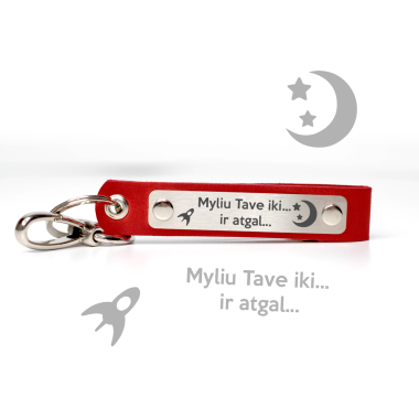 Raktų pakabukas "Iki mėnulio..."