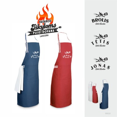 Prijuostė ČIA DAROSI KARŠTA Prijuostė ČIA DAROSI KARŠTA