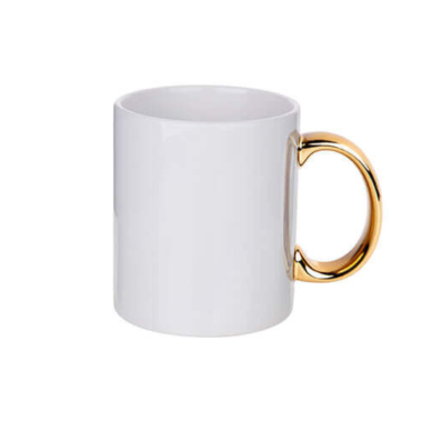 Keramikinis puodelis SU AUKSINE ĄSELE