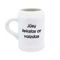 Keramikinis bokalas baltas