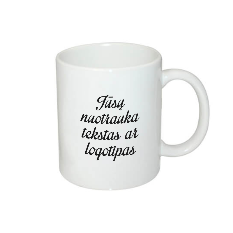 Keramikinis puodelis BALTAS 300 ML