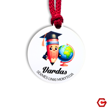 Medinis medalis su vardu "Mokinukas"