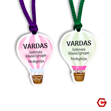 Medinis medalis vardas/klasė/grupė "Oro balionas"