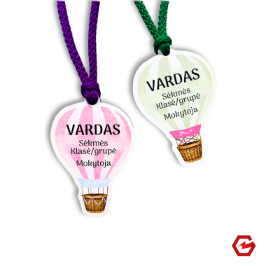 Medinis medalis vardas/klasė/grupė "Oro balionas"