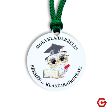 Medinis medalis mokykla/darželis/klasė/grupė "Pelėdžiukas"