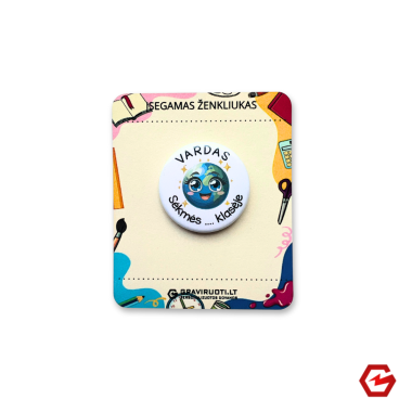 Įsegamas ženkliukas "Žemė"