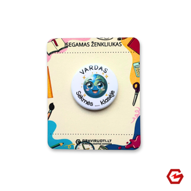 Įsegamas ženkliukas "Žemė"