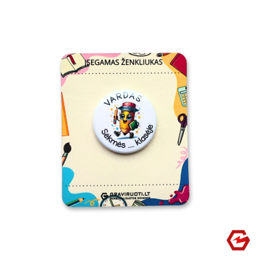 Įsegamas ženkliukas "Linksmas"