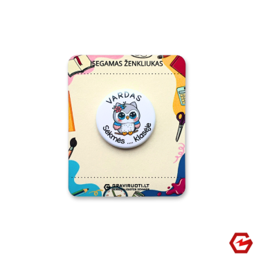 Įsegamas ženkliukas "Žavi peleda"