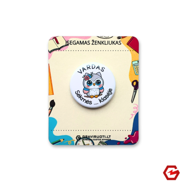 Įsegamas ženkliukas "Žavi peleda"