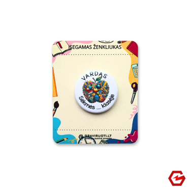 Įsegamas ženkliukas "Obuolys"