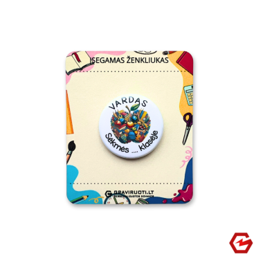 Įsegamas ženkliukas "Obuolys"