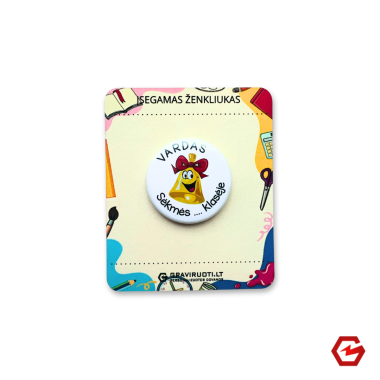 Įsegamas ženkliukas "Varpelis"