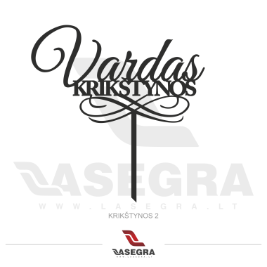 Smeigtukas tortui su vardu ir dekoracijomis