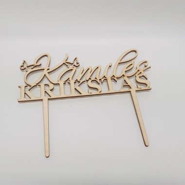 Smeigtukas tortui su vardu ir dekoracijomis