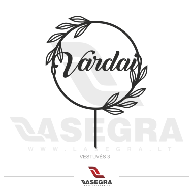 Smeigtukas tortui su vardais