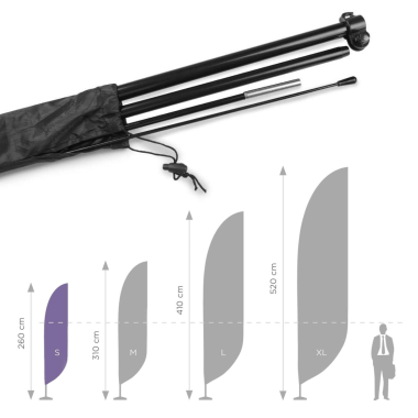 Reklaminė vėliava lygia apačia