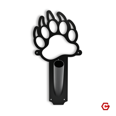 Vėliavos laikiklis "Lokio letena" (juoda)