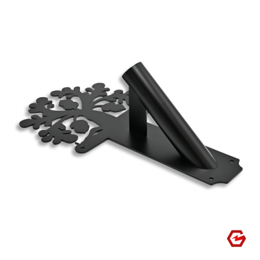 Vėliavos laikiklis "Ąžuolas" (juoda)