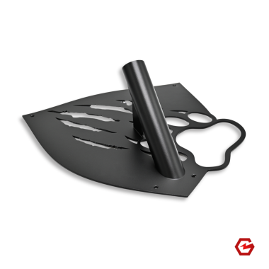 Vėliavos laikiklis "Skydas su lokio letena" (juoda)