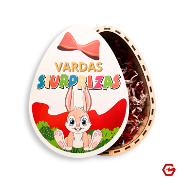 Velykinė dėžutė "Siurprizas" su vardu