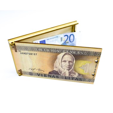 Medinis vokelis pinigams "1 LT" Medinis vokelis pinigams "1 LT"