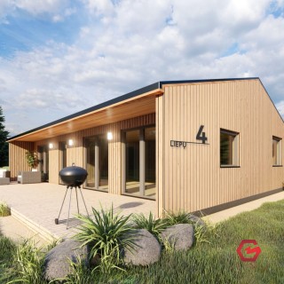 Gatvės užrašas ir namo numeris "Modernus 2"