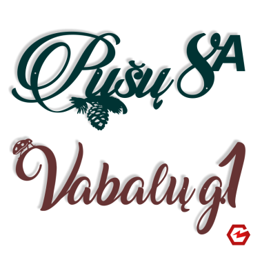 Gatvės užrašas ir namo numeris su akcentu