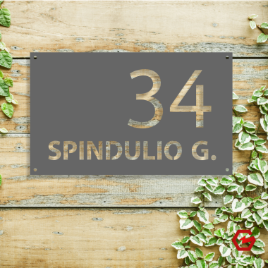 Gatvės užrašas lentelėje M