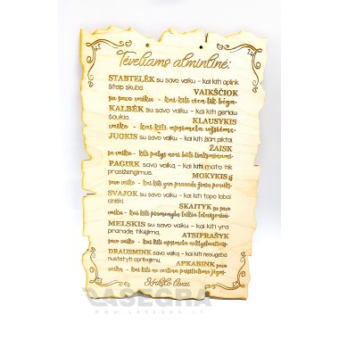 Atmintinė tėveliams