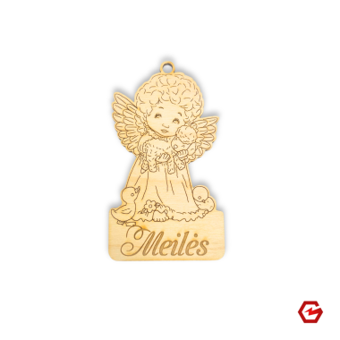 Angelas su linkėjimu "Meilės"