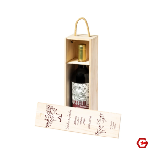 Dėžė buteliui "Krikštynų vynas"