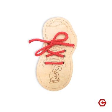 Mokomasis batas mergaitei "Susirišk raištelius"