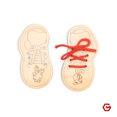 Mokomasis batas mergaitei "Susirišk raištelius"